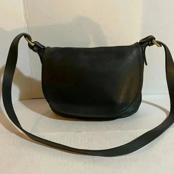 Coach black leather vintage satchel handbag - Picture 10 of 12